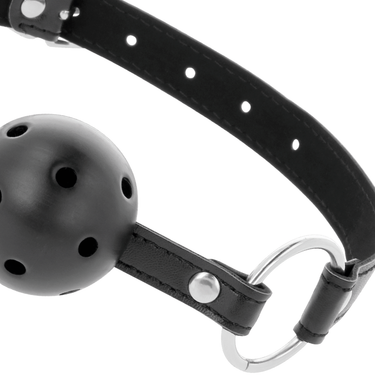 Bavaglio in Pelle Regolabile per BDSM e Feticismo, Elegante e Impermeabile